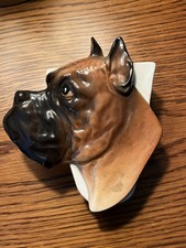Boxer chien tête céramique