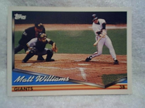1994 TOPPS PRE-PRODUCTION SAMPLE CARD MATT WILLIAMS #225,San Francisco Giants - Picture 2 of 4