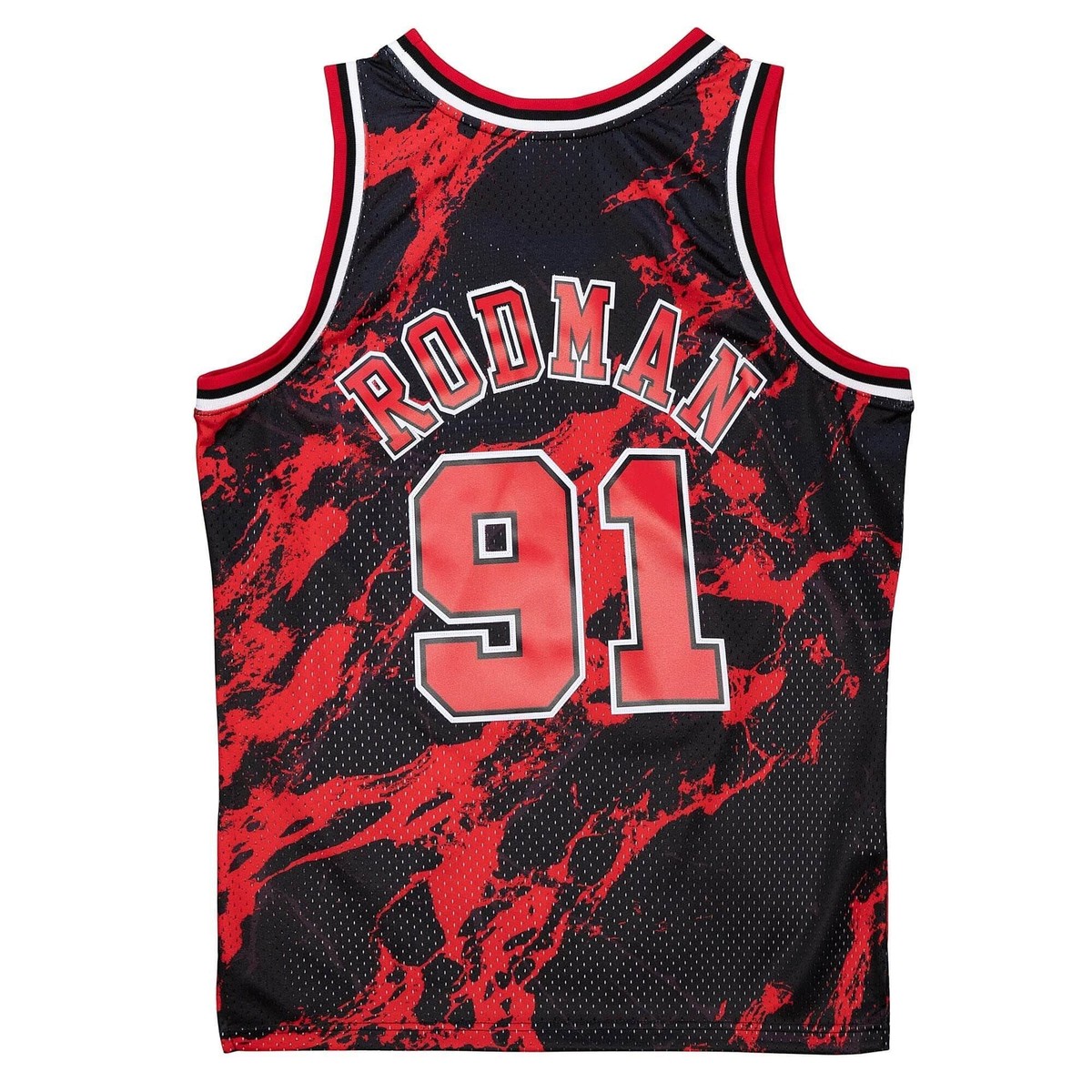 MITCHELL & NESS NBA TEAM MARBLE SWINGMAN JERSEY CHICAGO BULLS 1997