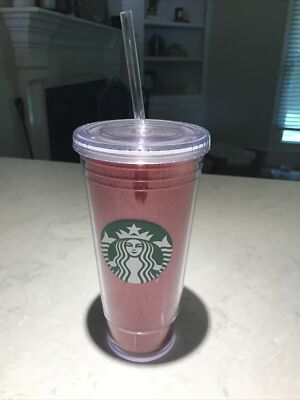 Starbucks Summer 2020 Fouth 4th of July Red Glitter 20oz Cold Cup Tumbler |  eBay