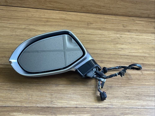 OEM 2013-2018 Audi RS7 Left Pass Exterior Door Mirror Aluminium FINISH