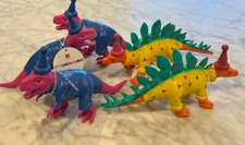 Target Bullseye Playground LOT 5 BIRTHDAY DINOSAURS Dino Party Figures Favors B