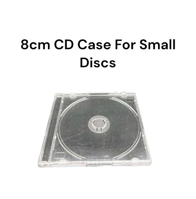 DRAGON TRADING 25 x Small Mini 8 cm Disc Single CD/DVD Clear 8 cm Jewel Cases For Small 8cmdisc
