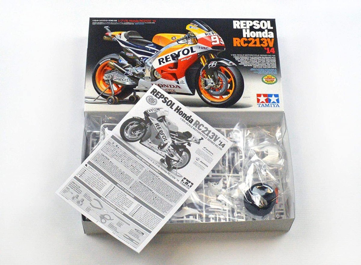 2本まとめ Tamiya 1/12 Motorcycle Series No.130 Repsol Honda RC213V '14