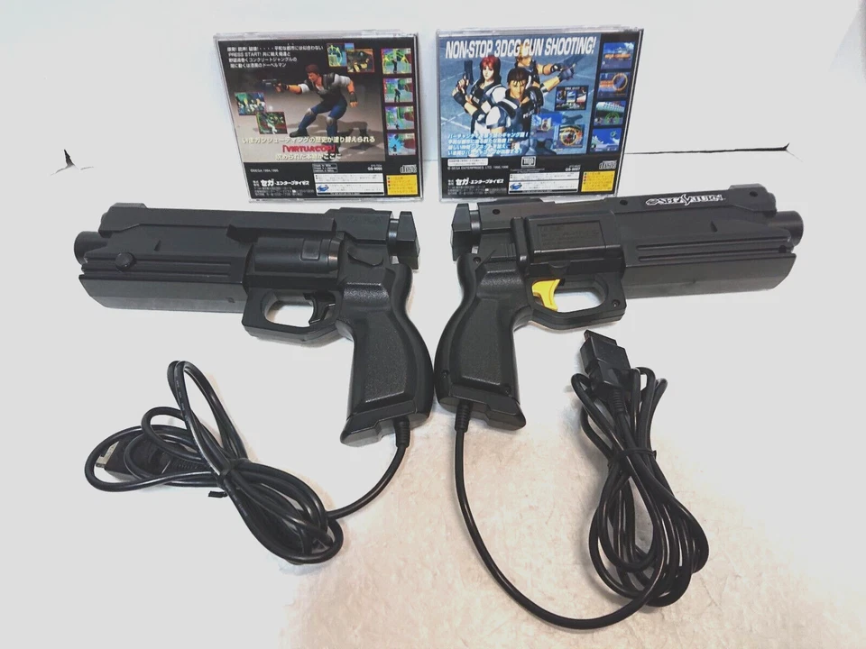 Virtua Gun 2Controllers  VIRTUA COP 1 2  PACK Sega Saturn SEGA SS Japan Box - Image 3 of 4