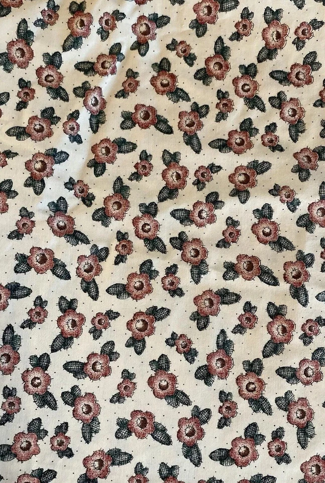 Vintage Peace Creek Collection Spectrix Fabric All Over Floral Print 43 x 72” - Image 2 of 4