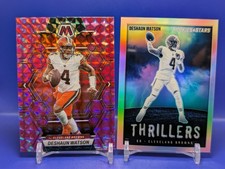Deshaun Watson 2 Card 2023 Panini Mosaic Pink #48 + Rookie & Stars Thrillers. rookie card picture