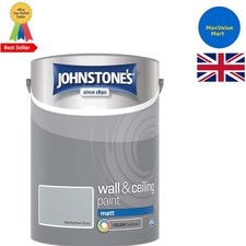 5L Manhattan Grey Wall & Ceiling Paint - Ideal for Quick Transformations 8.80 per litre
