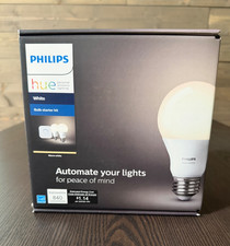 Philips Hue White Bulb Starter Kit Warm White 840 Lumen, New in Sealed Box