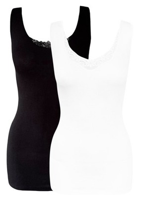 Triumph Tanktop Unterhemd Yselle Basics + Compliment Shirt 02 42 2er Pack NEU