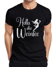 Holla the Wine Fairy Wine Lover Wine Tasting Wine Party Vintage Men's T-Shirt