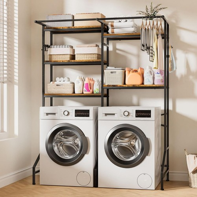 #ad Over The Washer and Dryer Storage Shelf 5 Tier Heavy Duty Laundry Room $164.99