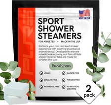 Sport Shower Steamers - Made in USA with Natural Eucalyptus Essential Oil, Aroma