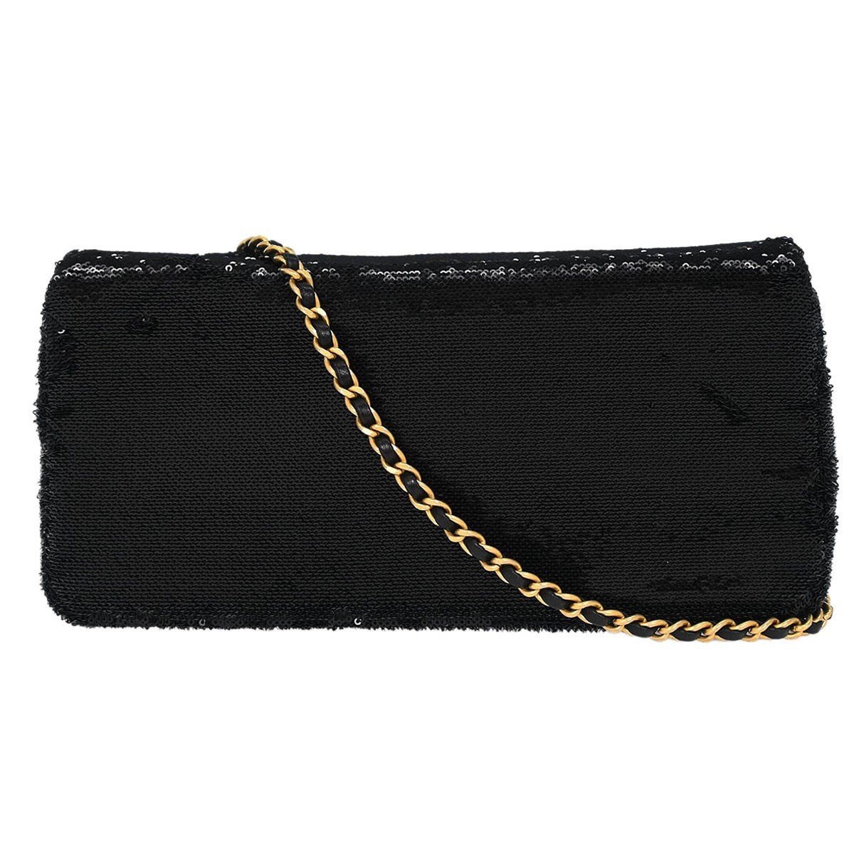 Chanel Black Sequins Dare To Disturb Shoulder Bag 154253 | eBay