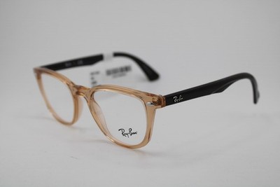 NEW RAY-BAN JUNIOR RB 1601 3899 CLEAR BROWN AUTHENTIC EYEGLASSES 46-18