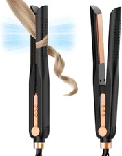 SKIMI Airflow Styler, Titanium Flat Iron Hair Straightener, Professional 