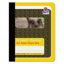 Pacon 2426 9.75 x 7.5 Sheets Manuscript Format Primary Journal - Ylw Cover New