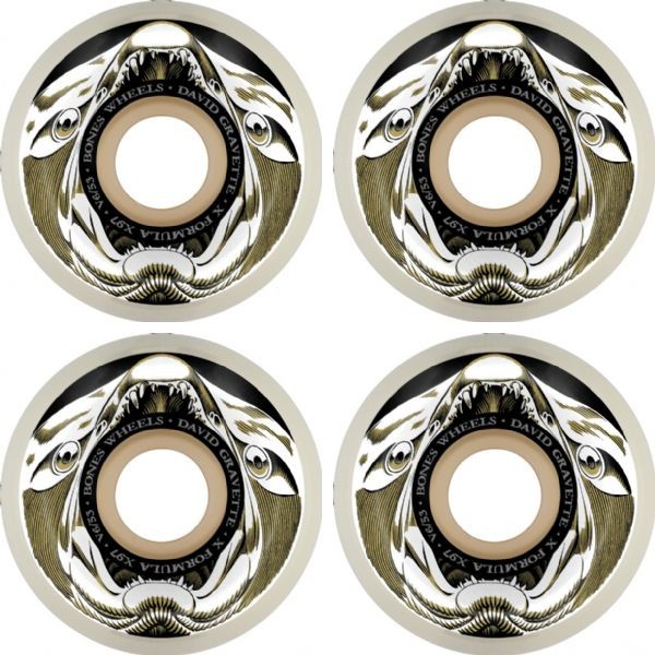 Bones Wheels  XF V6 Salmon Illa Skateboard Wheels - 53mm 97a