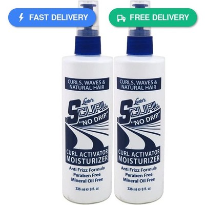 Lusters S-Curl Activator/Moisturizer No Drip 8 Ounce 235ml 2 Pack