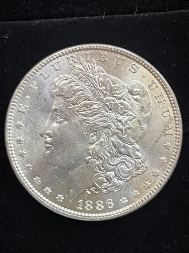 Morgan Silver Dollar 1886 United States $1 Coin Philadelphia 0.9 Fine Uncertifi…