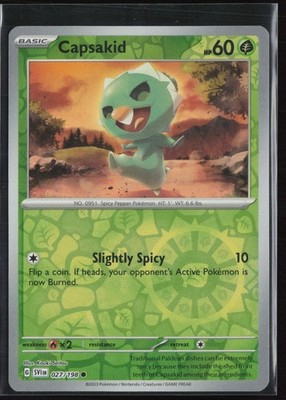 Capsakid 027/198 Reverse Holo - SV01: Scarlet & Violet Base Set - NM