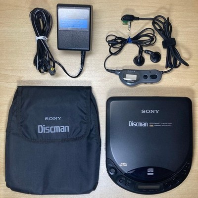 SONY Discman D-223 Portable CD Player Set with Remote