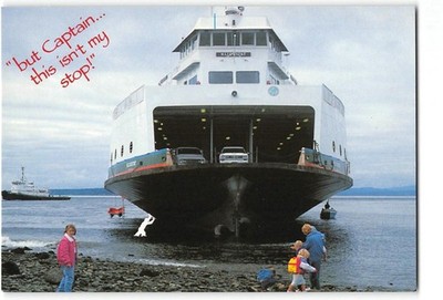 MV KLICKITAT Port Townsend Whidbey Island Washington Ferry 4x6 Vintage Postcard