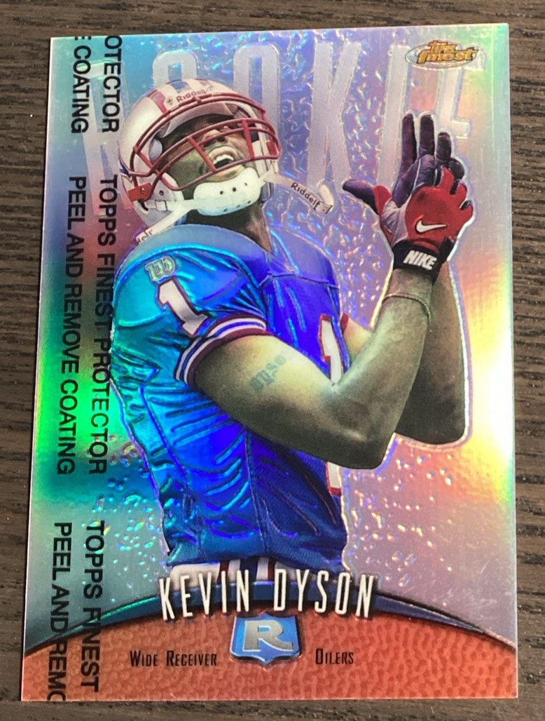 1998 Topps Finest Rookie Protector Refractor Kevin Dyson #145 Rookie RC