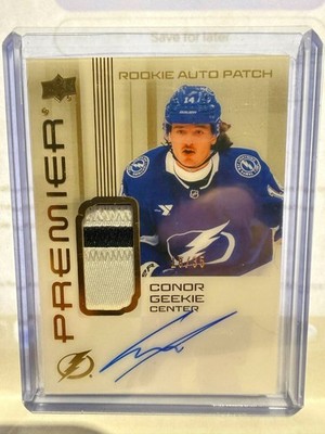 2024-25 Premier Conor Geekie Premier Auto Patch Gold  Auto Patch RPA 18/35