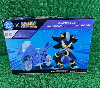 Sonic The Hedgehog Shadow Batman Batcycle DC Comics Sealed New
