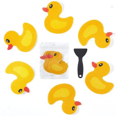 20 PCS Non Slip Bathtub Stickers, Cute Duck Creature Shower Stickers Yellow 