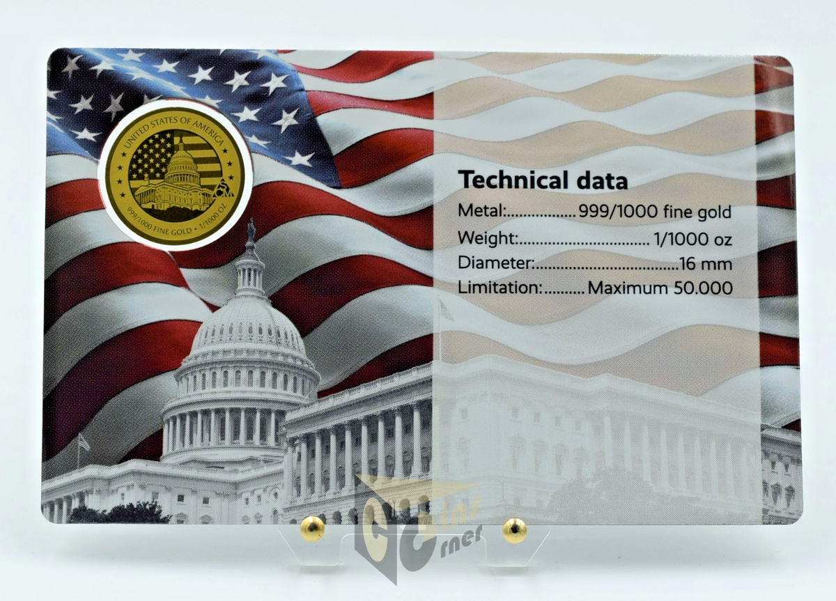 Donald Trump 1/1000 Oz 999 Gold Medal | eBay