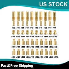 30Pc Carburetor Main Jets+10Pc Slow Jets/Pilot Jet Kit For PWK Keihin Carbs US