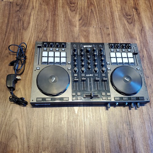 Gemini G4V 4-Channel Mixer Quad Deck USB DJ Controller - W/ Cables (READ)