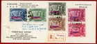 China 1945, Signing of a Treaty, 6V on Registered FDC to US