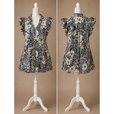 Boho Paisley Mini Dress M Umgee Festival Cottagecore boutique Cotton Dress