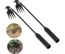 4-Teeth Weed Pulling Tool Portable Weed Puller Weeder Digger Rake Gardening Hoes