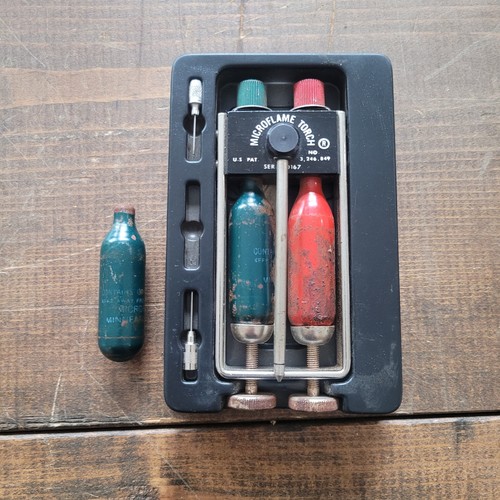 Vintage Microflame Gas Welding Torch Kit Oxy Butane USA Untested