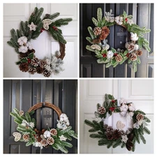 Christmas Winter Wreath Design Kit DIY Gift Create Your Own Crafts