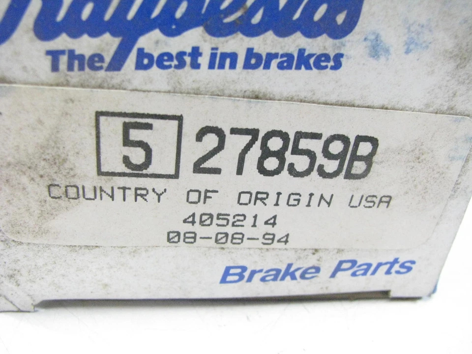 (5) Tacos de rueda trasera Raybestos 27859B para Nissan Quest 1993-1998, Villager Foto 2 de 2