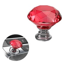 Car One-Touch Start Button with Push-to-Start Rocker Lever, Diamond - Red