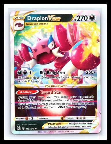 💥 Pokemon TCG SWSH Lost Origin - Drapion VSTAR Holo #  119/196