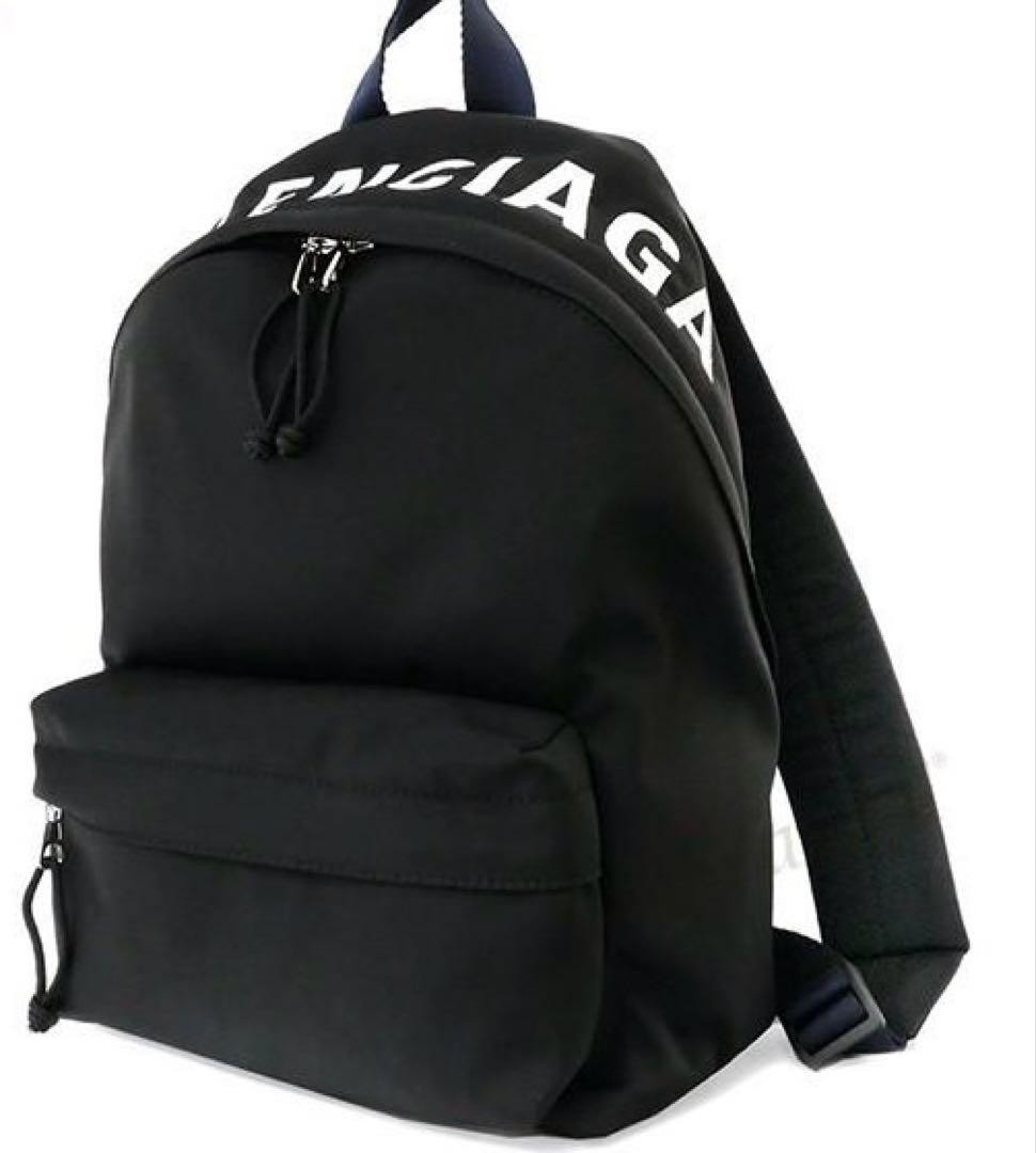 Balenciaga Wheel Backpack Men's Black Nylon Rucksack - Stylish