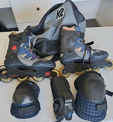 K2 Ascent Inline Skates w/K2 branded Inline Skate Bag + Protective Gear | Size:9