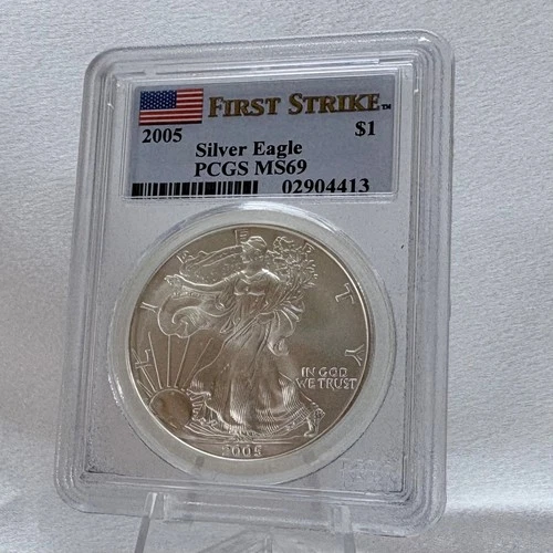 2005 Silver American Eagle $1 PCGS MS69 First Strike [E5]