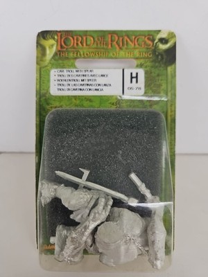 LOTR Lord of the Rings Cave Troll with Spear Sealed  Blister  Metal H0578   42