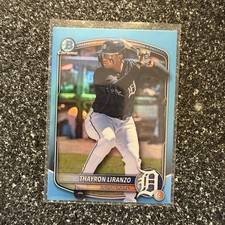 Topps Bowman Draft Chrome Sky Blue Thayron Liranzo #BDC-168 Tigers 2025