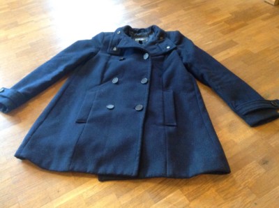 MNG Mango Suit Winter Jacke, Kurz Mantel XS, 34 blau TOP