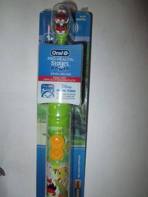 Oral B Pro Health Stages Kids Toothbrush Jake & The Neverland Pirates, No Power