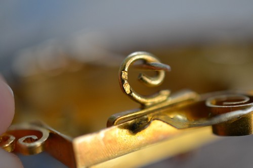 Antica spilla francese vittoriana in oro 18k perla e rubino 11,5 gr - Foto 8 di 8